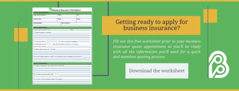 Business Insurance Worksheet Download